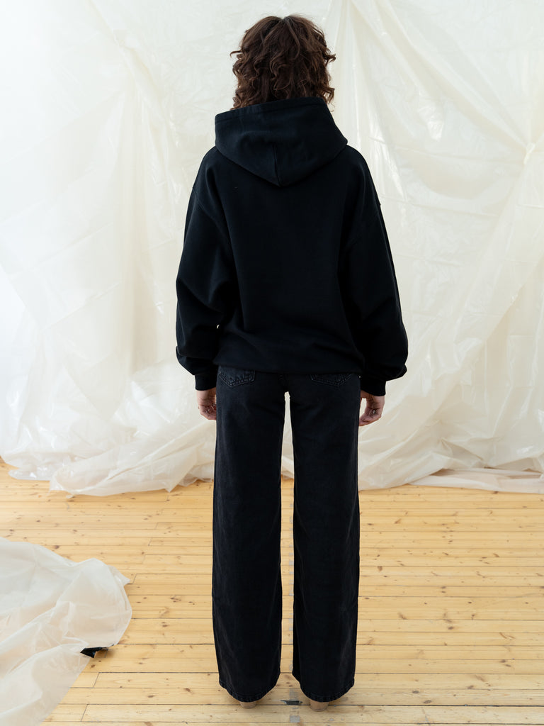 As We Cross the Street | Zip Hoodie Black - maezen