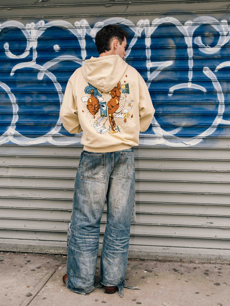 Golden Blood | Hoodie Sand - Minor Embroidery Faults - maezen