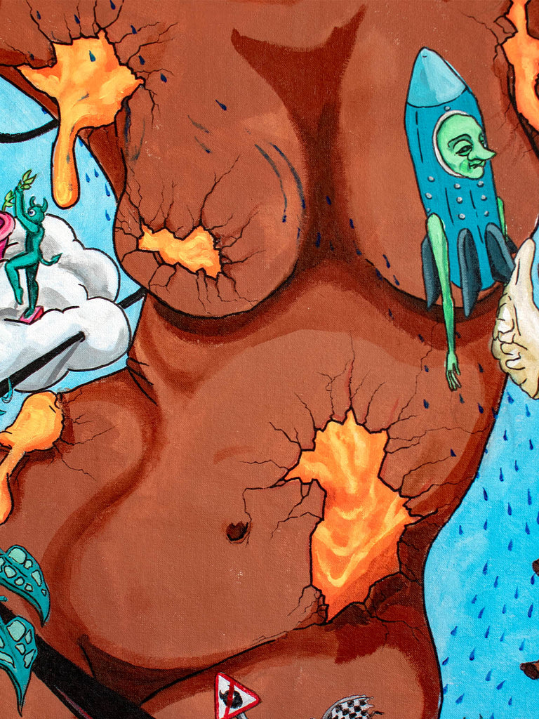 Goldmine | The Body - original artwork - maezen