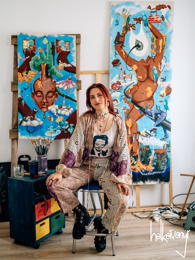 Goldmine | The Head - original artwork - maezen