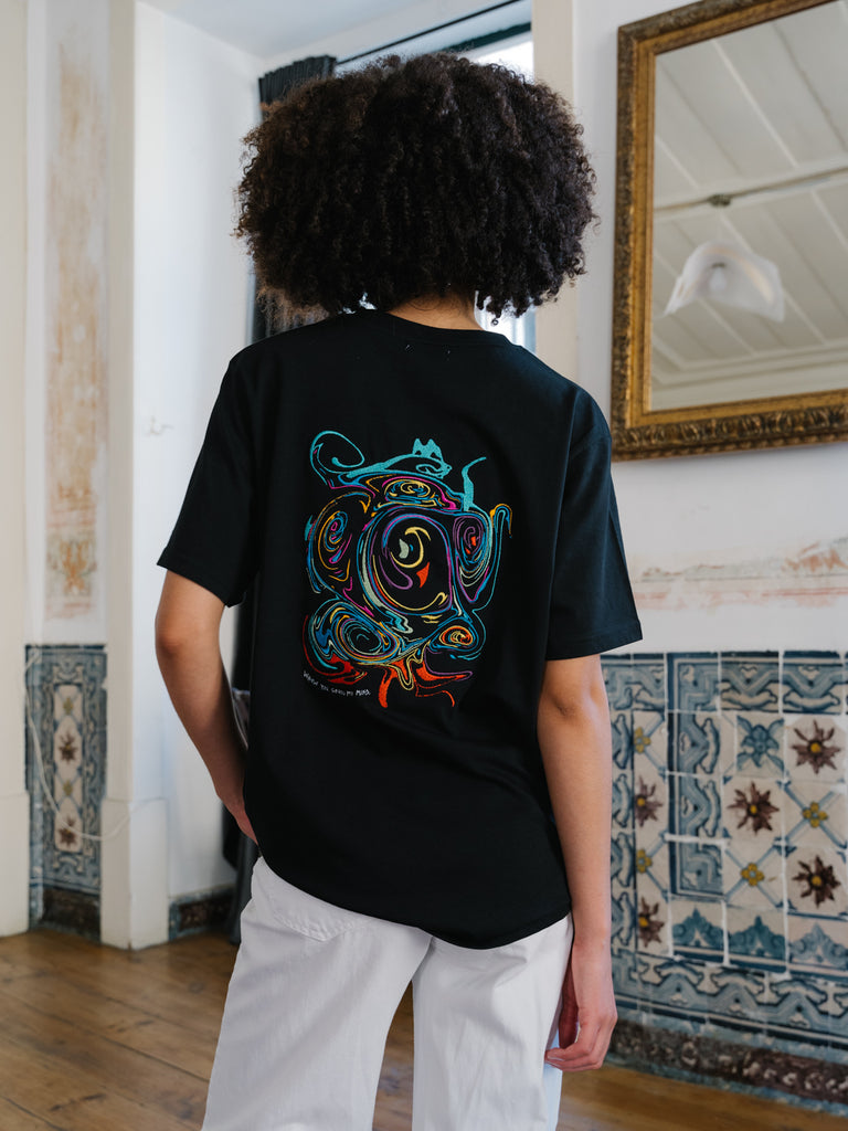 When you cross my mind | T-Shirt Black - maezen