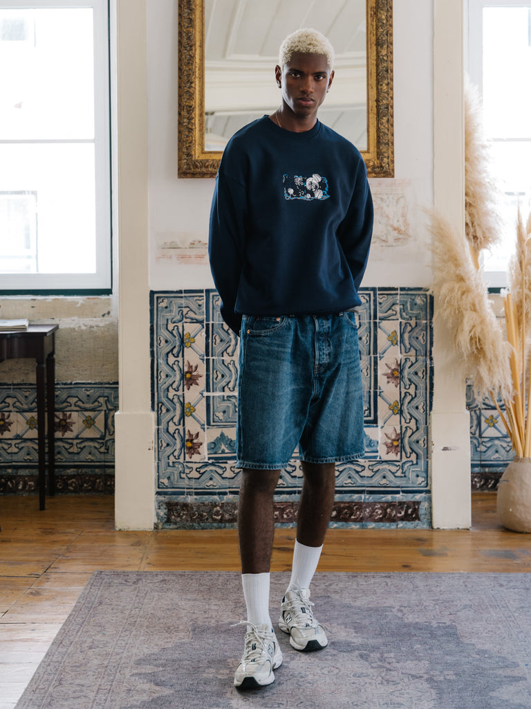 Maestic Summer | Sweater Navy Blue - maezen