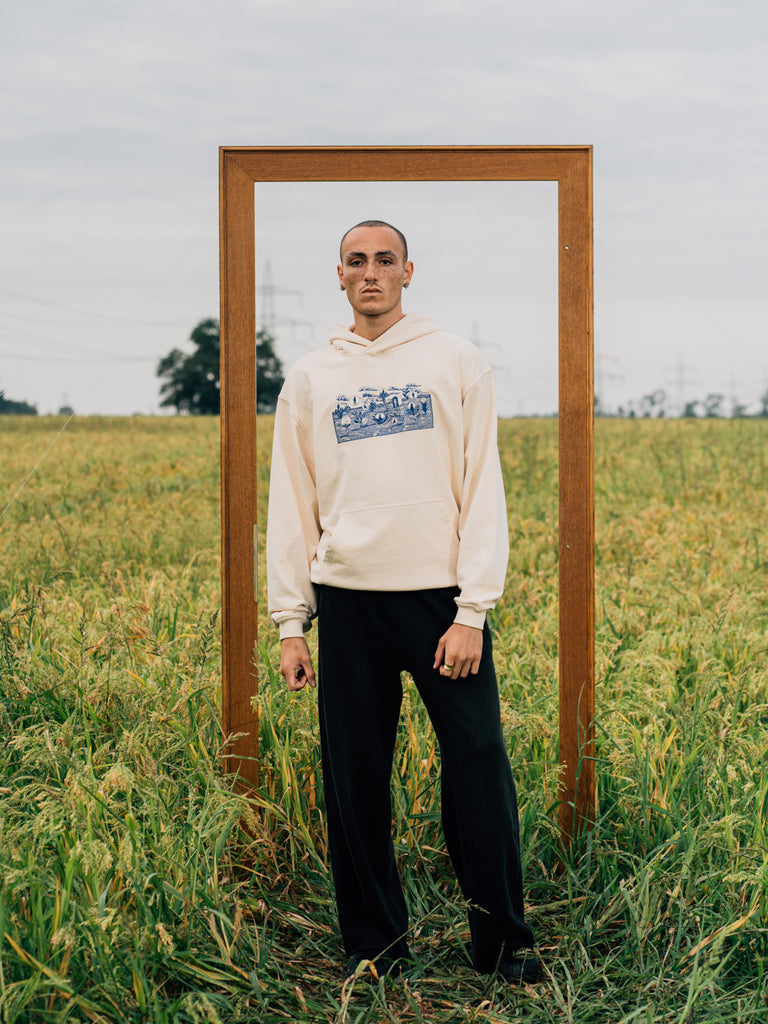 Garden of Delights | Hoodie Natural Raw - maezen