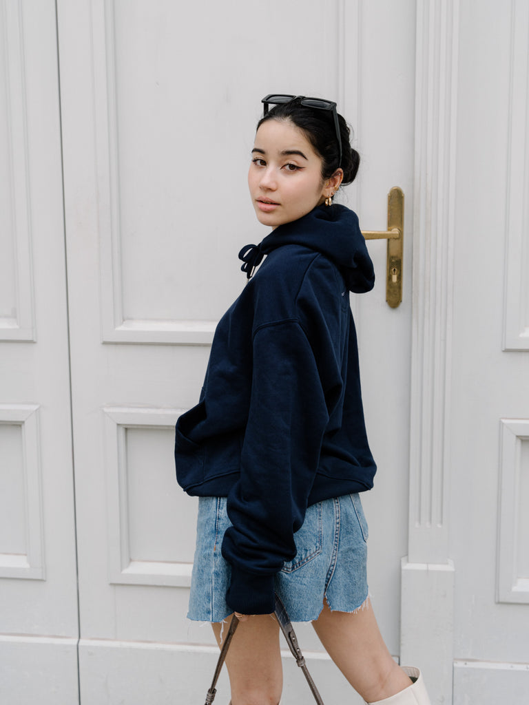 Voyage | Hoodie French Navy - maezen