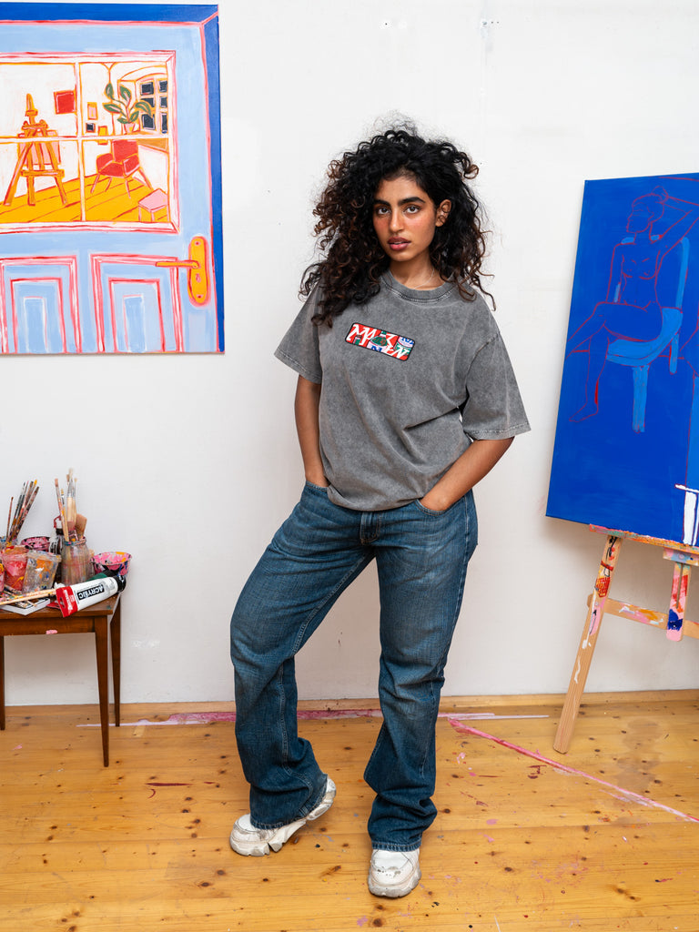 My Fav Wine | T-Shirt Stone Grey - maezen