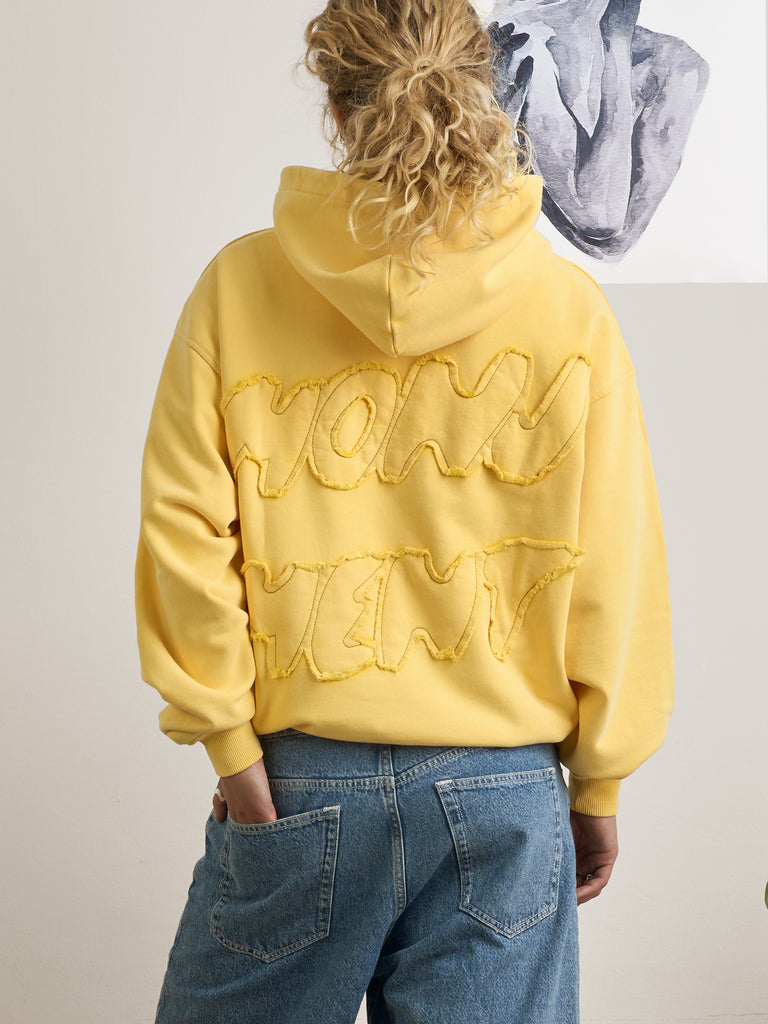 Monument | Hoodie Washed Yellow - maezen