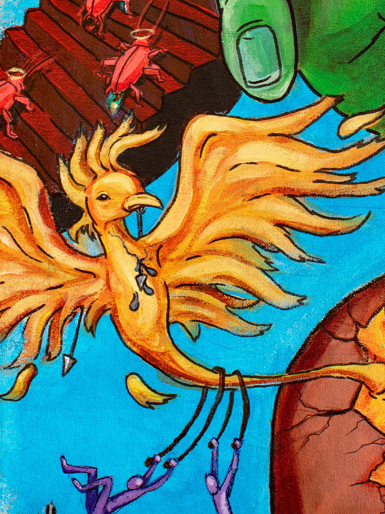 Goldmine | The Head - original artwork - maezen