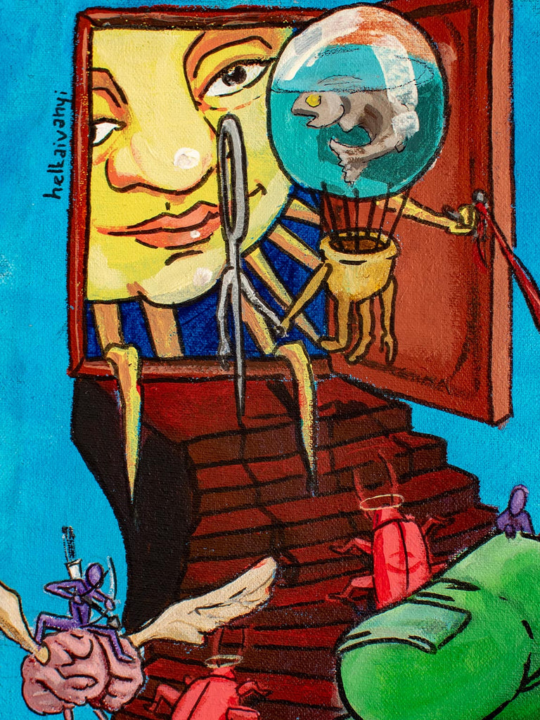 Goldmine | The Head - original artwork - maezen