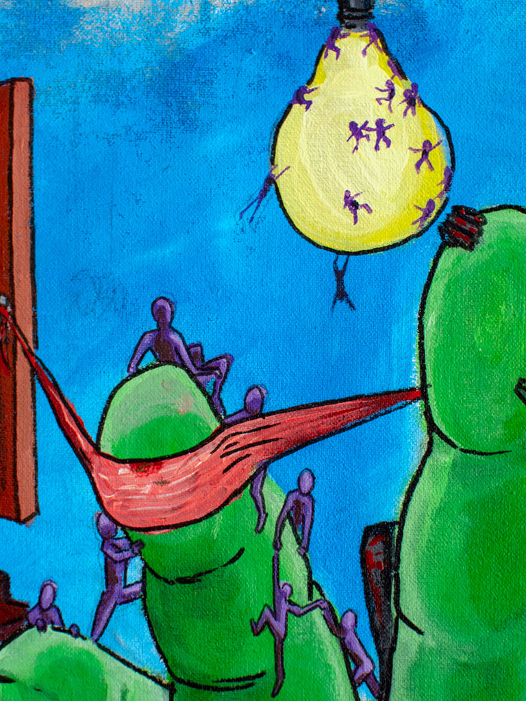 Goldmine | The Head - original artwork - maezen