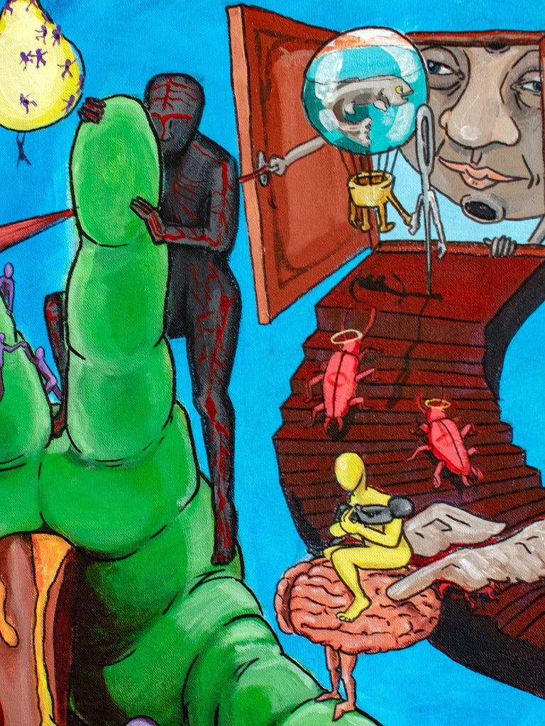 Goldmine | The Head - original artwork - maezen