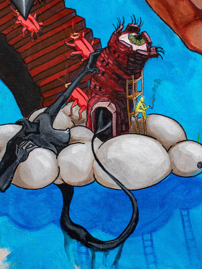 Goldmine | The Head - original artwork - maezen