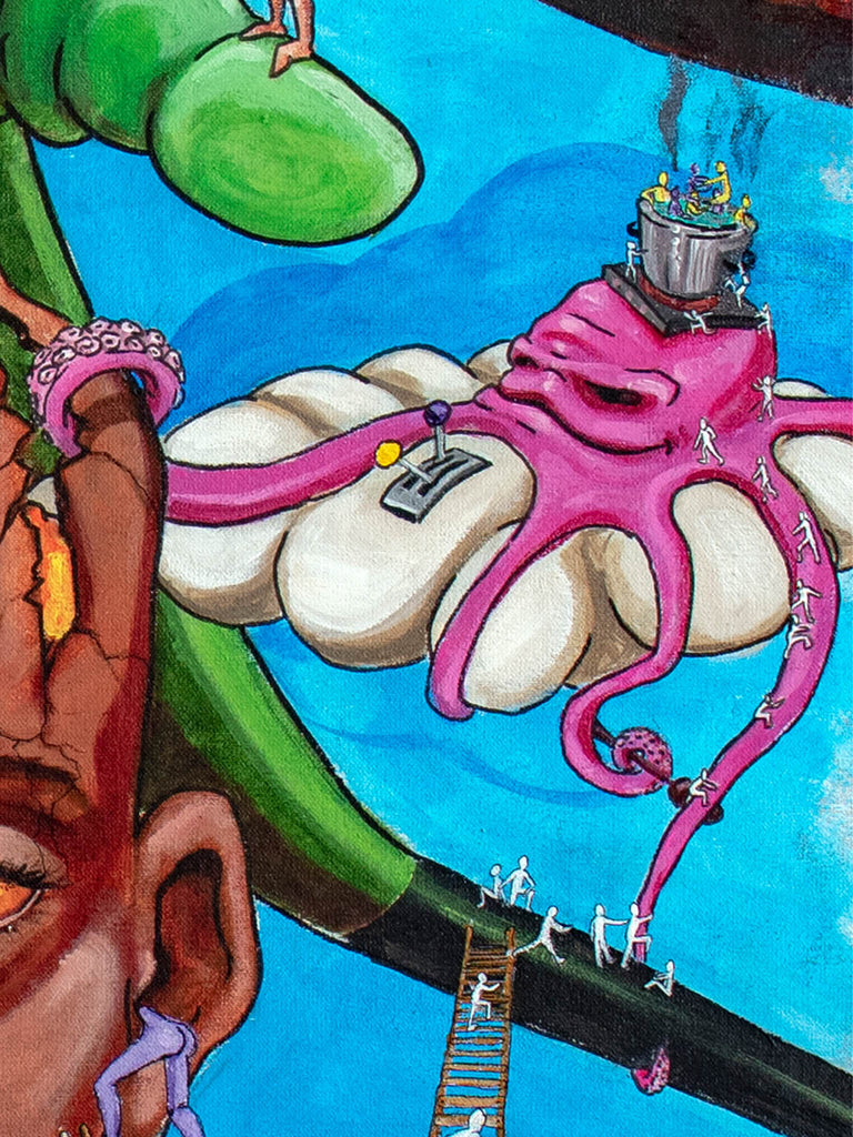 Goldmine | The Head - original artwork - maezen