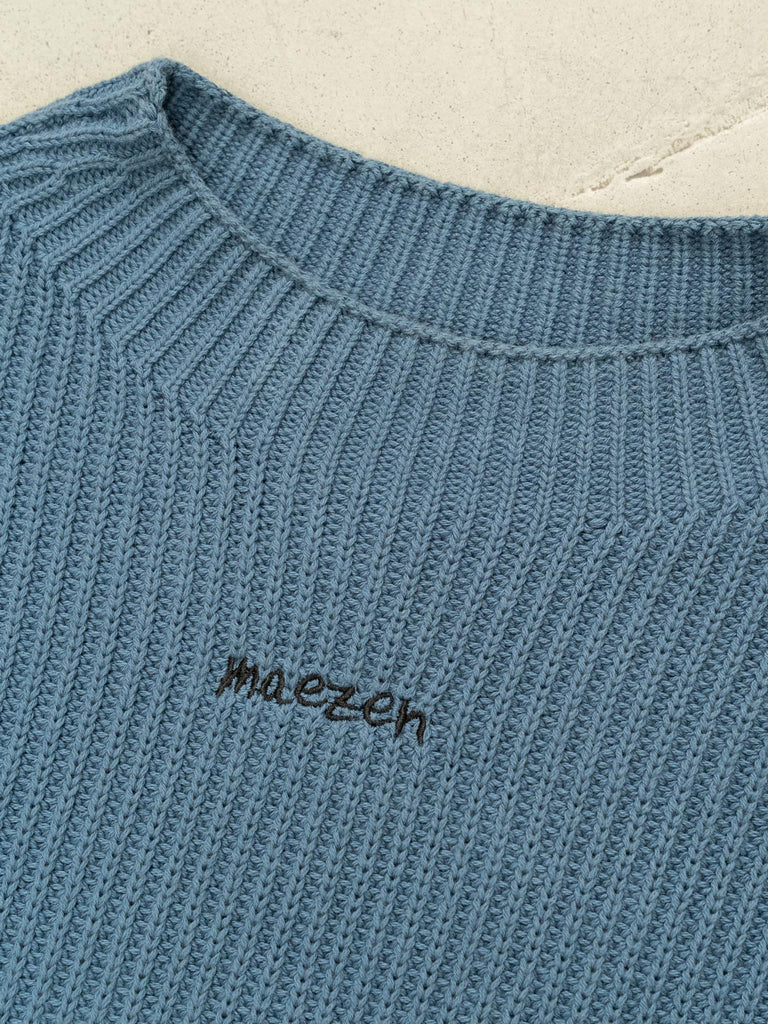 Too many Flowers | Knit Sweater Petrol - maezen