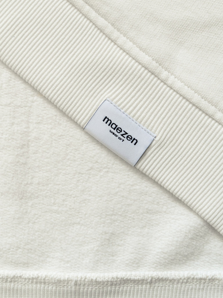 Morning Setup | Zip Hoodie Creme - maezen