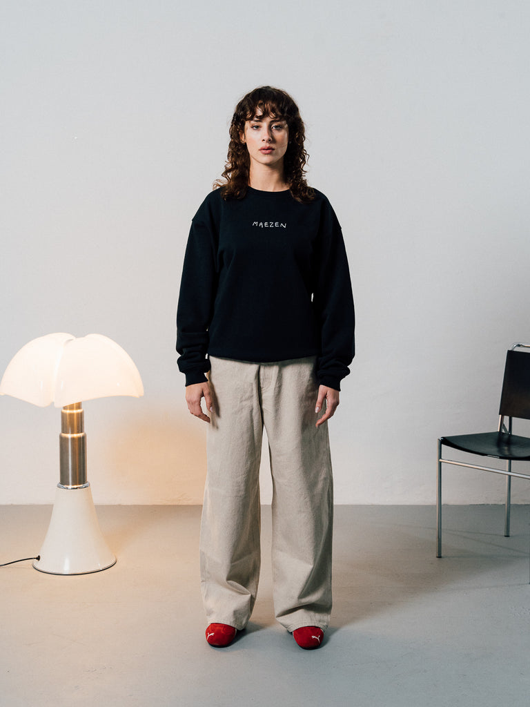 Pearl | Sweater Black - maezen