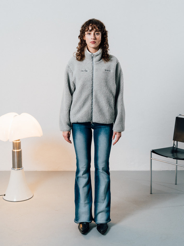 Le Regardeur | Fleece Jacket Stone Grey - maezen