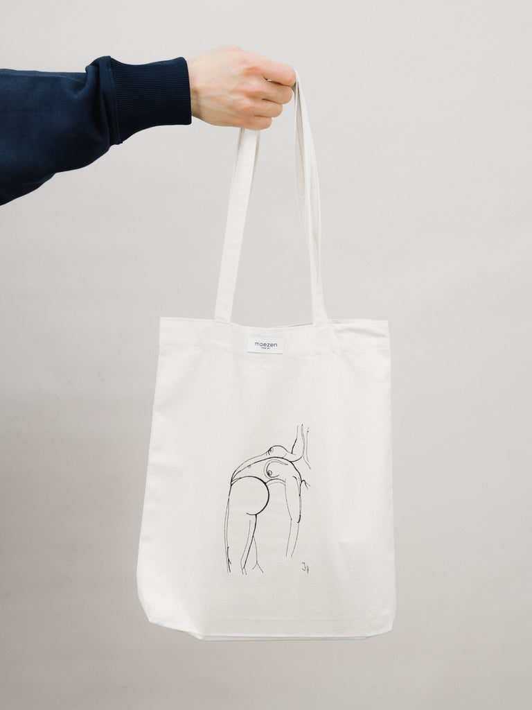 Worn Out - Feet First | Tote Bag Natural Raw - maezen