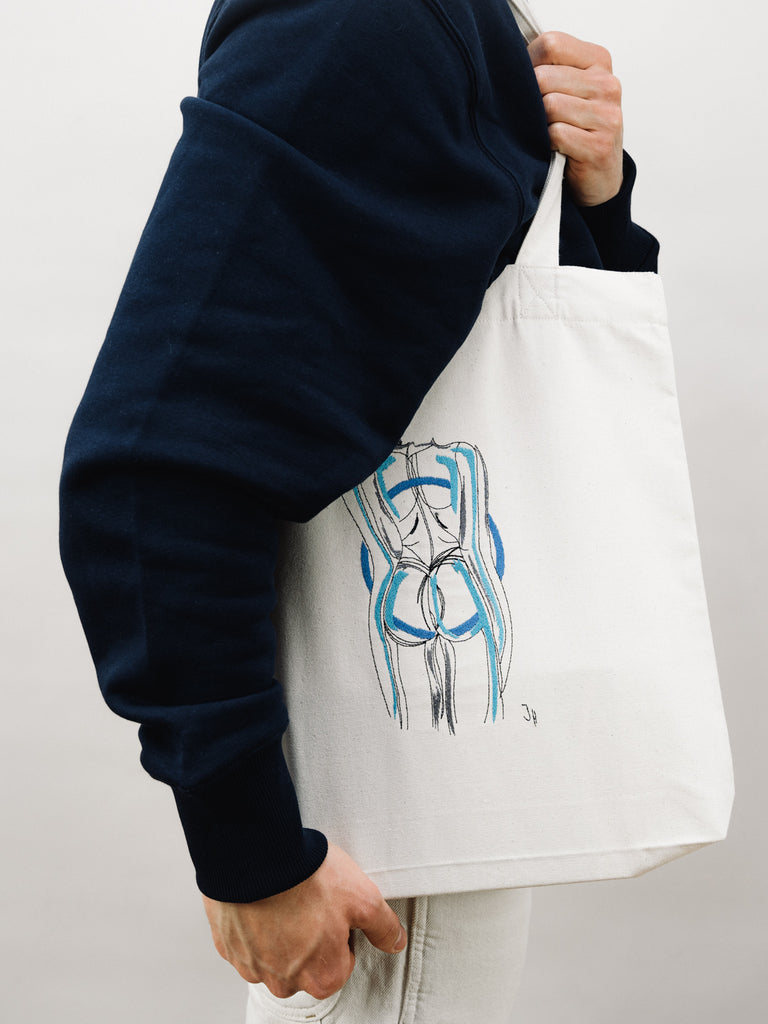 Somewhere in Between | Tote Bag Natural Raw - maezen