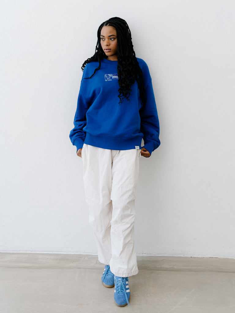 The Choice | Sweater Worker Blue - maezen