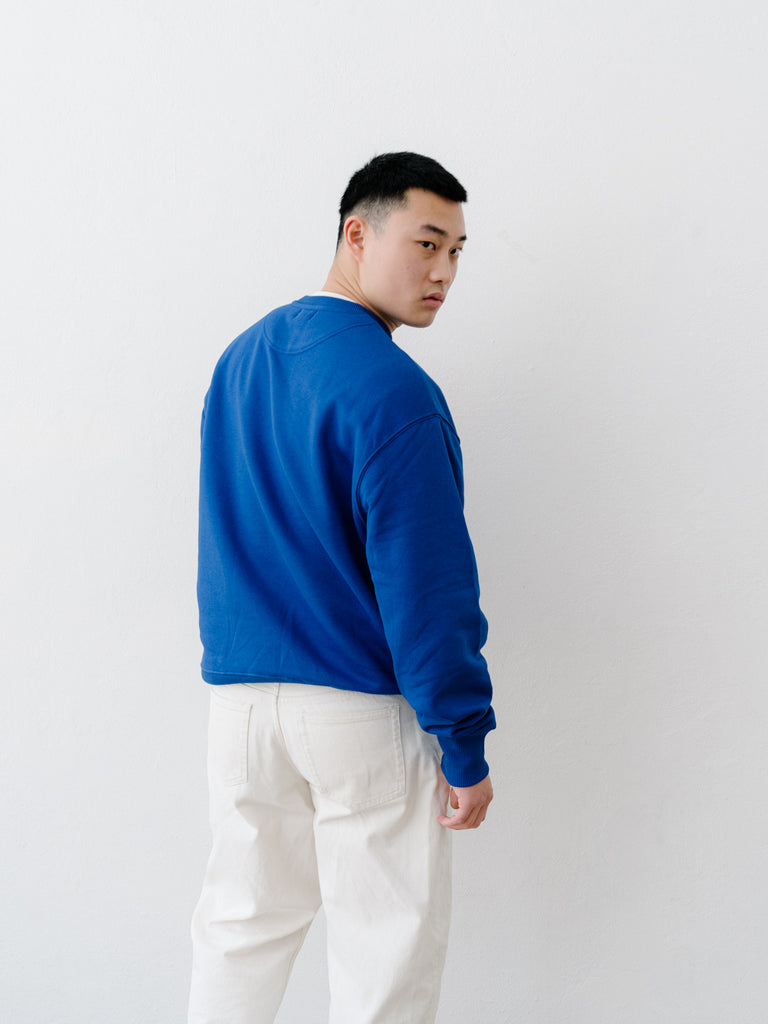 The Choice | Sweater Worker Blue - maezen