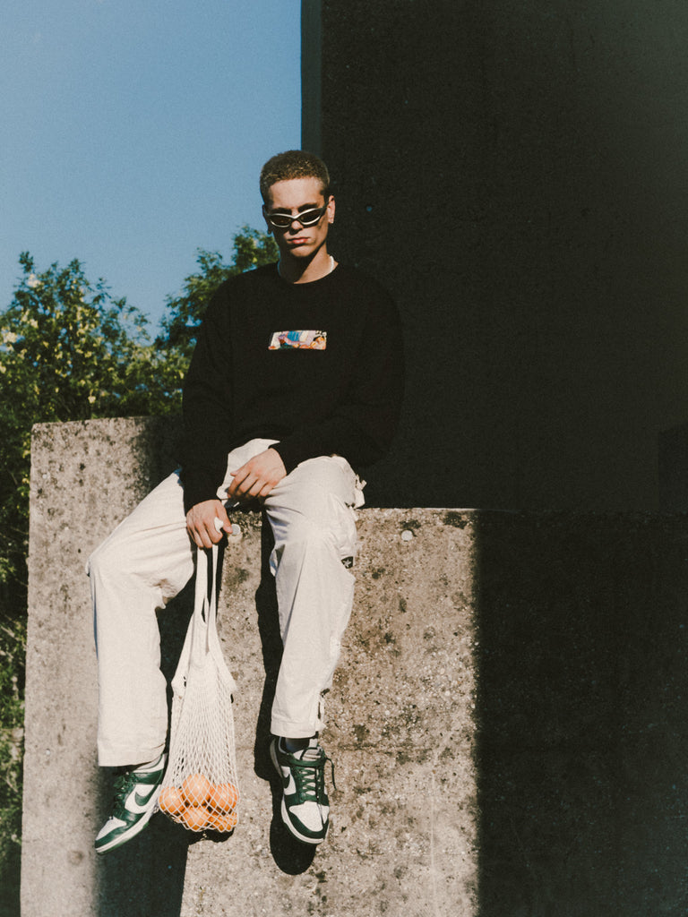 Fresh Orange | Sweater Black - maezen